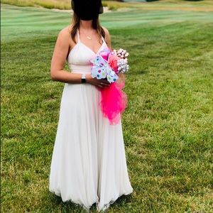 Ivory full length dress
